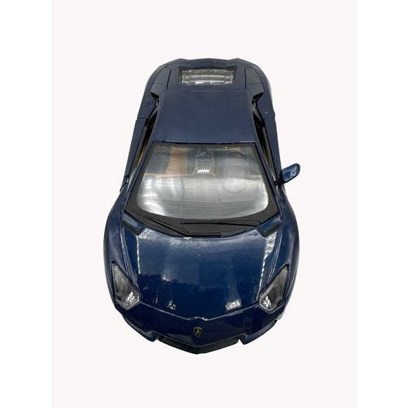 Maisto Lamborghini Aventador LP7004 Diecast Model Car 124 Scale Blue Collectible - Picture 2 of 9